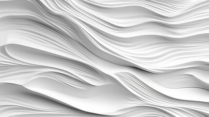 Poster - abstract wave white background. abstract white and light gray wave modern soft luxury texture with s