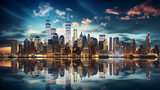 Fototapeta  - Amazing New York Cityscape Tourism Concept Photograph New York