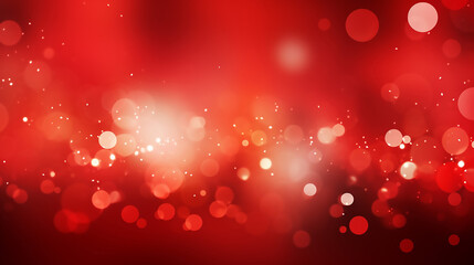 Wall Mural - Red Bokeh Background Design