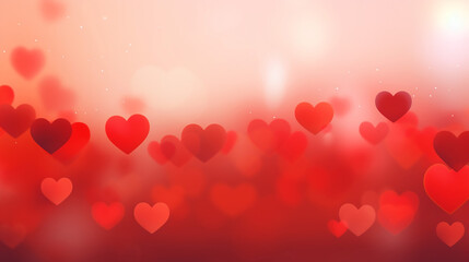Wall Mural - Valentines Day Abstract Background Banner Panorama