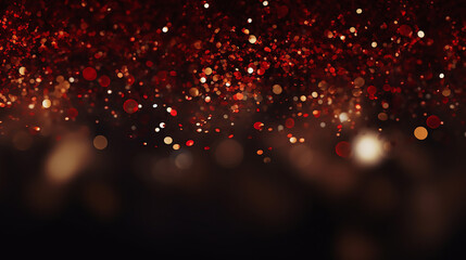 Wall Mural - Beautiful Background of Abstract Red Gold and Black Glitter