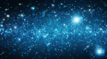 Wall Mural - Blue Sparkle Glitter Abstract Background