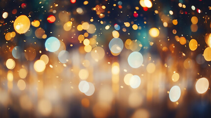 Wall Mural - Amazing Defocused Xmas Lights