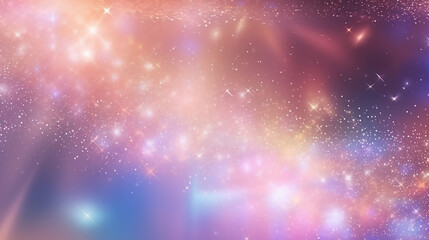 Wall Mural - Fantastic Glittering Gradient Background with Hologram Effect