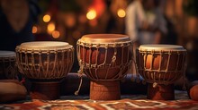 The Rhythmic Beats Of African Drums Resonate