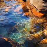Fototapeta Do pokoju - water and rocks