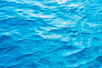 Beautiful natural light blue background with the texture of water waves.