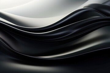 Abstract black  wave background