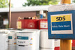 © Nattawit - A MSDS (material safety data sheet) box, which is using the keep the chemical data for emergency, that install at chemical storage area in the factory.