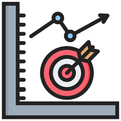 Poster - Success Metrics Outline Color Icon