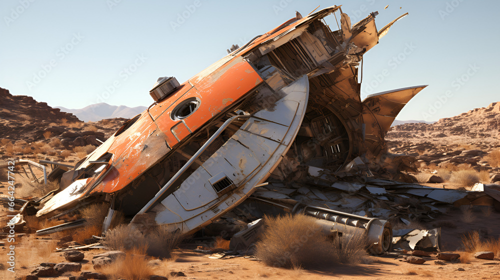 Crashed Space Ship Crashed Alien Spaceship Crashed Aircraft Abandoned Space Ship Crashed UFO UAP