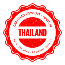 Thailand Country Rubber Stamp.