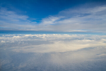 Sticker - a cloud photographed in the sky in an airplane