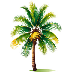 Wall Mural - Tropical coconut palm tree