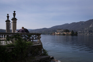 Canvas Print - the lake of Orta, Italy