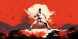 Karate martial art sport background