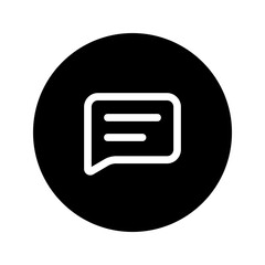 Poster - chat circular line icon