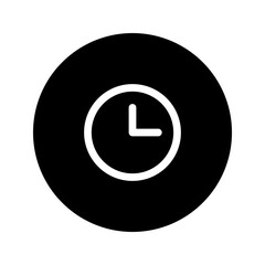 Wall Mural - clock circular line icon