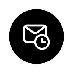 Poster - email circular line icon