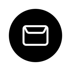 Sticker - envelope circular line icon