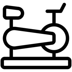 Canvas Print - exercise bike icon