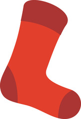 christmas sock isolated illustration