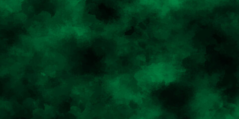 Wall Mural - Green Abstract Gradient Sky Clouds Background. Dreamy green smoke bacAbstract vintage green splash design background with dark borderskground. Air pollution. Copy space for text.
