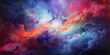 AI Generated. AI Generative. Vibrant color clouds sky abstract decorative background. Outdoor nature freedom inspirational drawing
