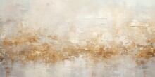 AI Generated. AI Generative. Soft Golden Beige Color Abstract Watercolor Ink Drawing Painting Decorative Background. Graphic Art