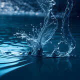 Fototapeta Kosmos - water splash in water