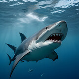 Fototapeta Kosmos - great white shark