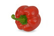 Red pepper with shadow, isolated, on a transparent background. Png ready to use. 