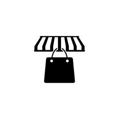 Poster - Shopping bag store icon isolated on transparent background