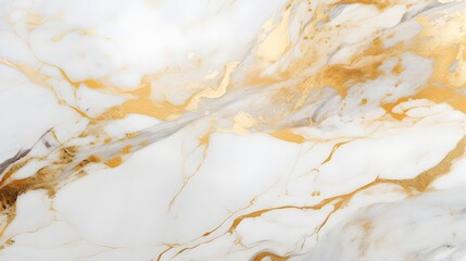 Wall Mural - Abstract marble waves painting with crushed gold. Made in fluid art style.