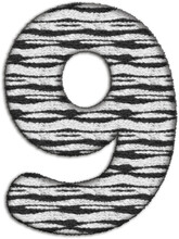 Zebra Fur Number 9