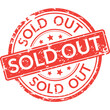 sold out rubber stamp