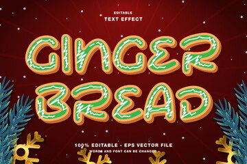 Wall Mural - Ginger Bread Text Effect