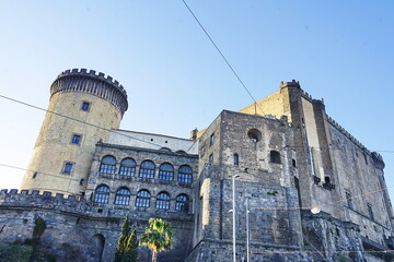 Wall Mural - Maschio Angioino or Castel Nuovo in Naples, Campania, Italy