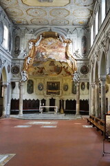 Canvas Print - Interior of the cathedral of Naples, Campania, Italy