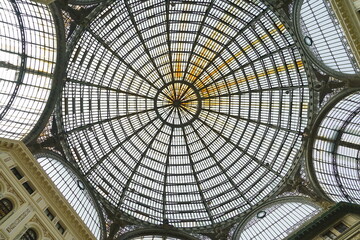 Wall Mural - Dome of the Umberto I Gallery in Naples, Campania, Italy