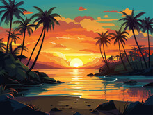 Sunset On The Beach