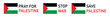 Free Palestine icon. Palestine flag icon, vector illustration