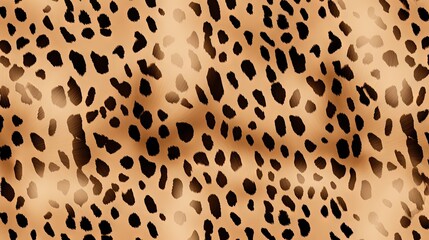 Aufkleber - Seamless animal print. Beautiful spotted skin pattern on beige background. Animal Print Texture.