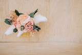 Fototapeta  - accessoire fleuri pour mariée