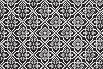 Wall Mural - Vector seamless decorative geometric shapes pattern background	