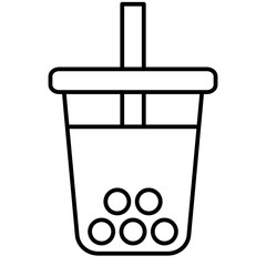 Poster - boba drink plastic cup