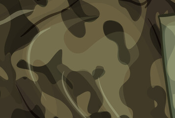 Wall Mural - Vector army and military camouflage texture pattern background
