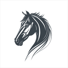 Naklejka na meble Horse Sign Concept Design Stock Illustration