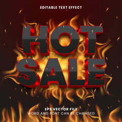 Poster - hot sale 3d editable vector text effect