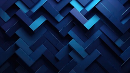Poster - Illustration of abstract blue color background. Dynamic shapes composition